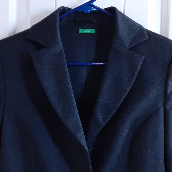 UNITED COLORS OF BENETTON made in Tunisia Wool Blend Blazer - Picture 5 of 9